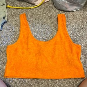 H&M Neon orange top